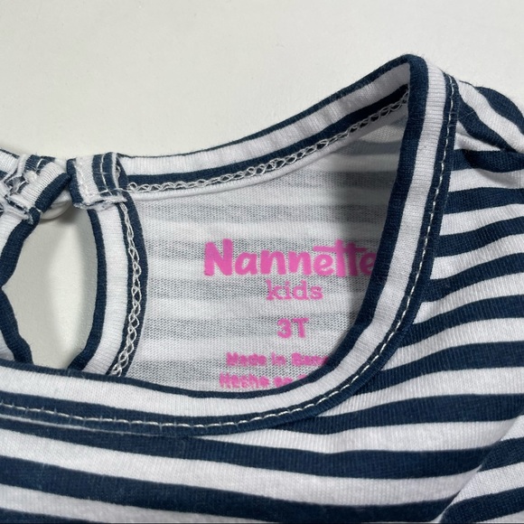 NWT Nannette pink fur vest with stripes top and jegging Size 3T - Picture 5 of 9